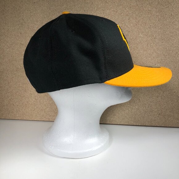 West Virginia Black Bears New Era 59Fifty Fitted Hat Size 8 Black Gold Embroider - Picture 3 of 11